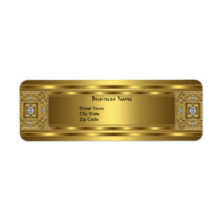 Label Business Elegant Gold Jewel