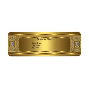 Label Business Elegant Gold Jewel by Label_That at Zazzle