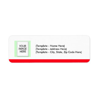 Label Choose Color Red Line Your Image Template