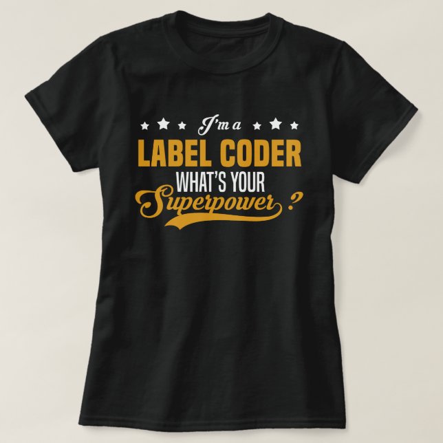 Label Coder T-Shirt (Design Front)