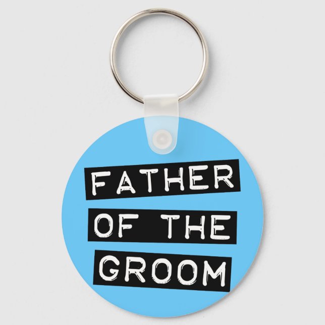 Label Father of the Groom Keychain (Front)