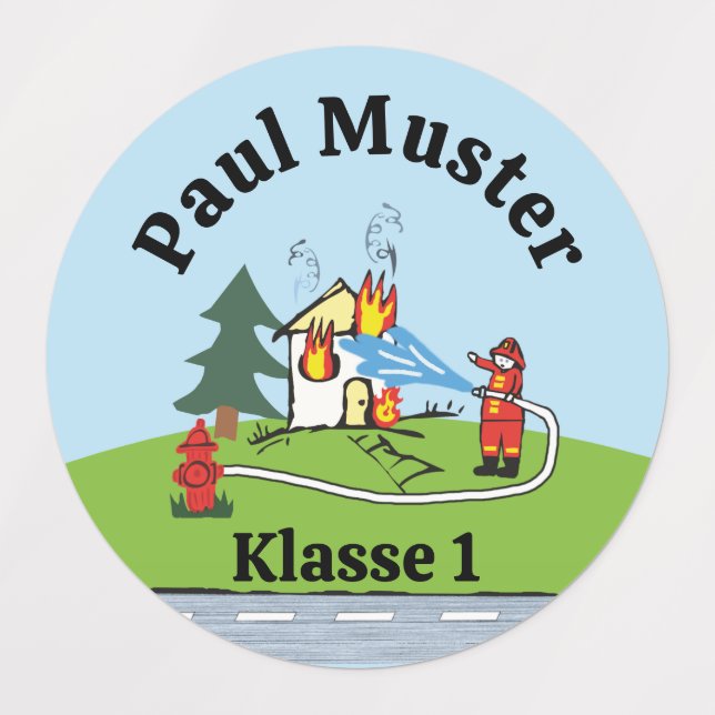 Label - Fire Brigade 2 - Waterproof (Design 1)