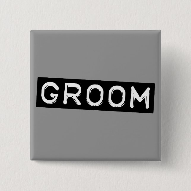 Label Groom Button (Front)