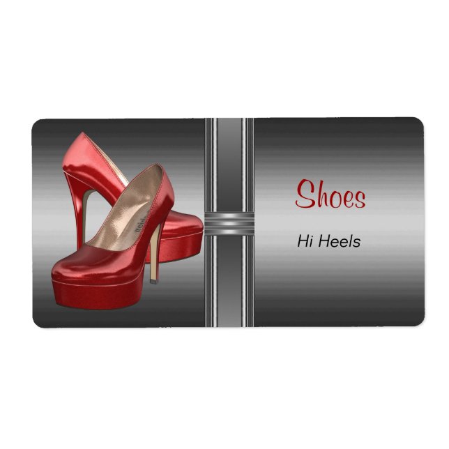 Label Shoe Box Labels Stickers Large Size (Front)