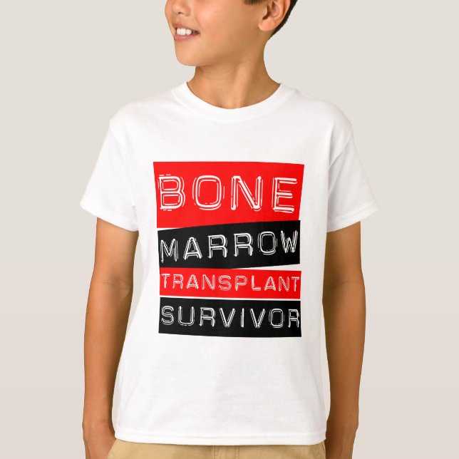 Label Style - Bone Marrow Transplant Survivor T-Shirt (Front)