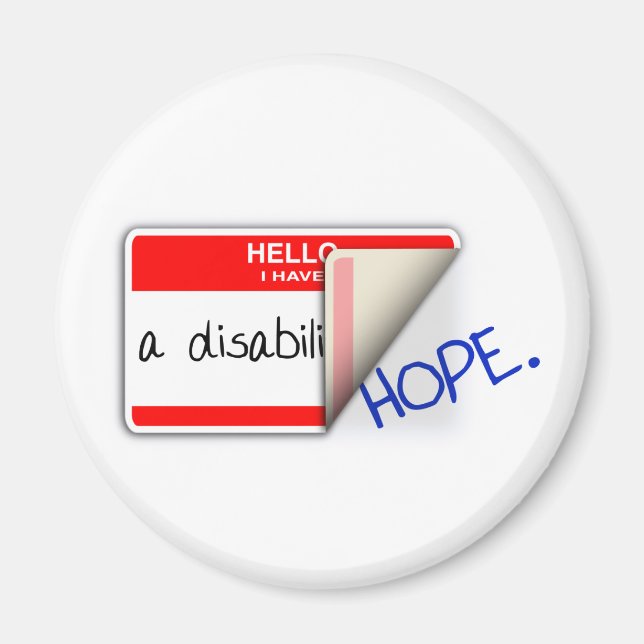 Labeled Disabled Magnet (Front)