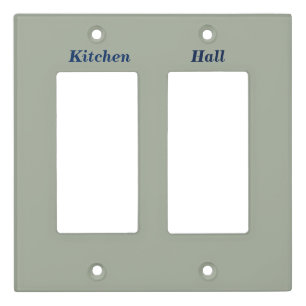 Labeled Light Switch Cover - Rectangle