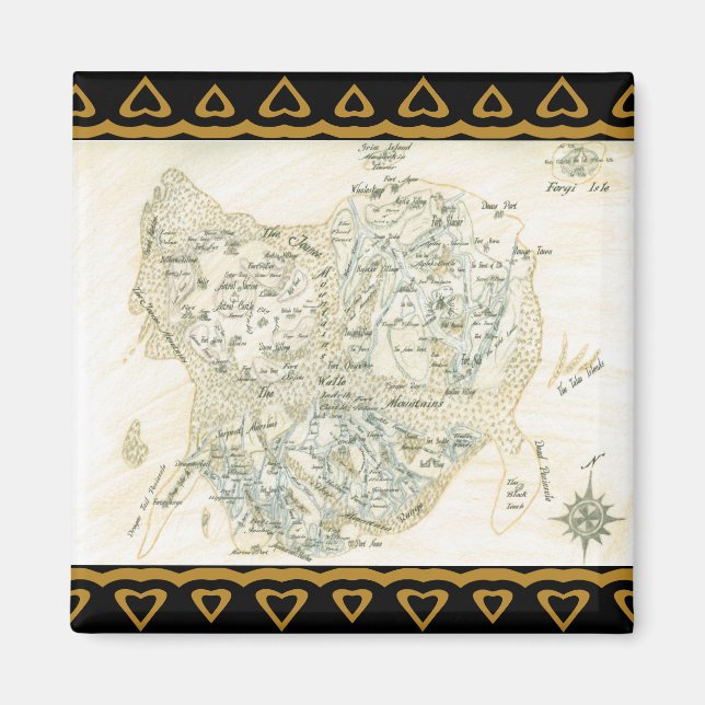 Labeled Map of Trino Magnet (Front)