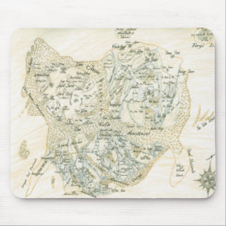 Labeled Map of Trino Mouse Pad