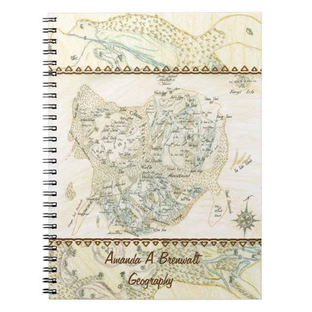 Labeled Map of Trino Notebook (Front)