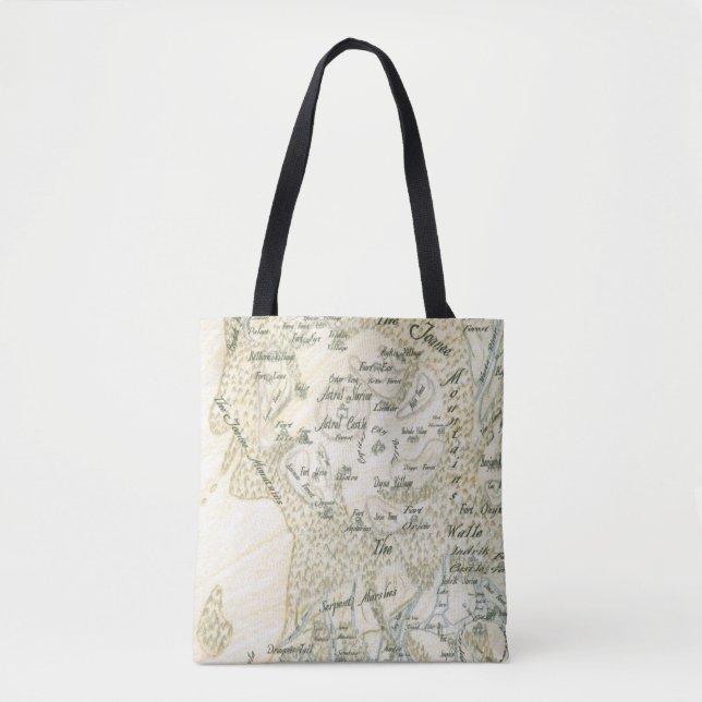 Labeled Map of Trino Tote Bag (Front)