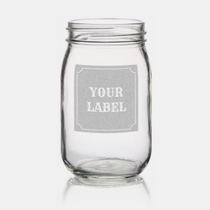 Labeled Mason Jar