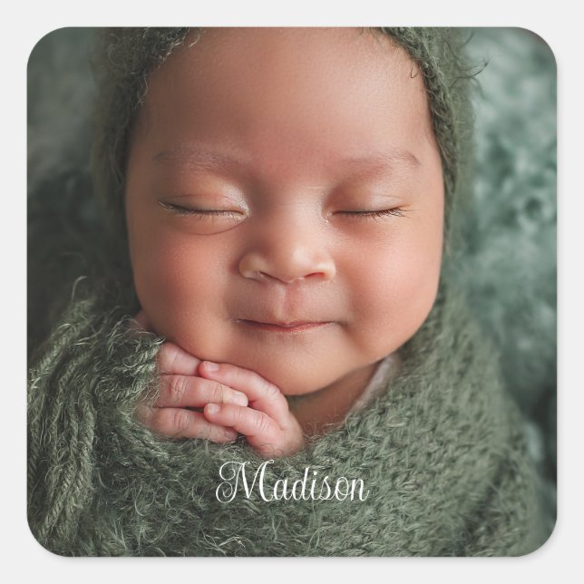 Labeling Baby/Newborn/Child  Square Sticker (Front)