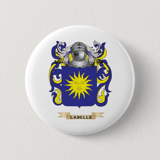Labelle Coat of Arms (Family Crest) Button (Front)
