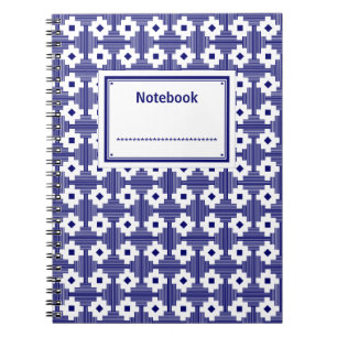 Labelled - Deep Navy on White Notebook