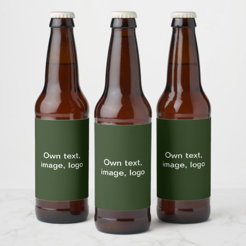 Labels Beer Bottle uni Green