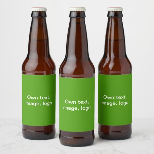 Labels Beer Bottle uni Green