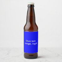 Labels Beer Bottle uni Royal Blue