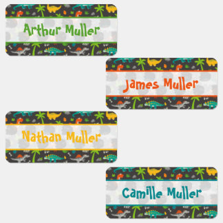 Labels Clothing for children Theme Dinosaur