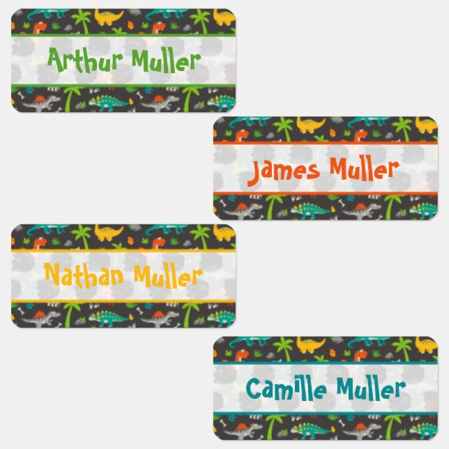 Labels Clothing for children Theme Dinosaur (Group)