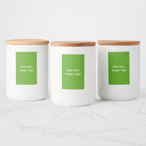 Labels Food Container Vertical uni Green