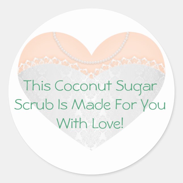 Labels for Bridal Shower Favors Sugar Scrubs (Front)