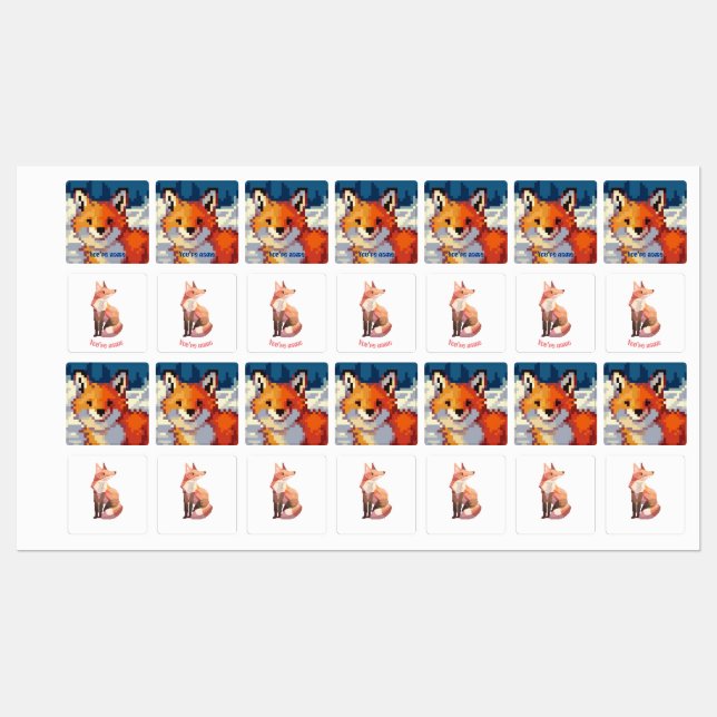Labels Fox (Sheet)