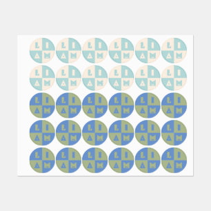 Labels kids boy children name 4 letters Labels