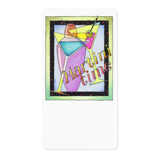LABELS - MARTINI TIME - Cocktails (Front)