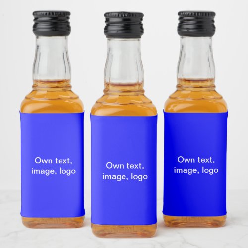 Labels Mini Liquor Bottles uni Royal Blue