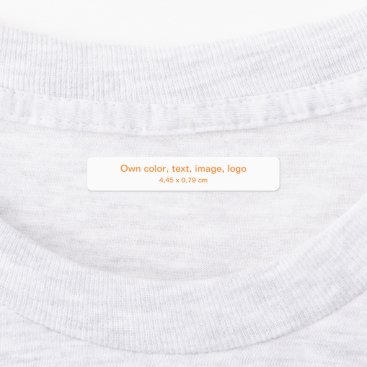 Labels Rectangle uni White - own Color