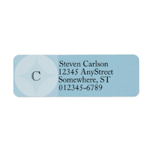 Labels, Return - Circle and Diamond Monogram Label