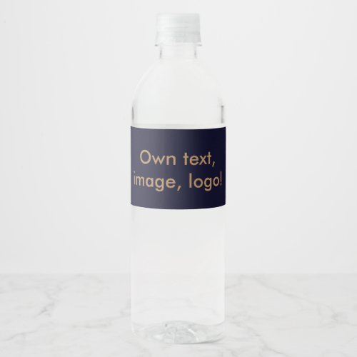 Labels Water Bottle Under uni Dark Blue
