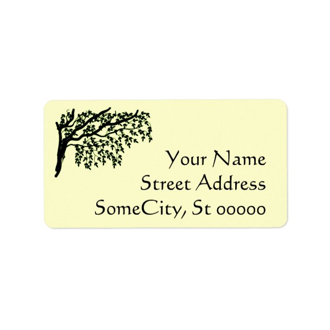 Labels - Weeping Branches with Address (Front)