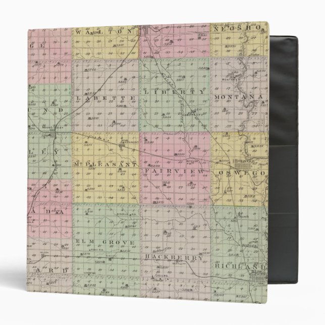 Labette County, Kansas 3 Ring Binder (Front/Inside)