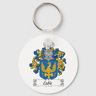 Labia Family Crest Keychain
