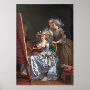 Labille-Guiard - Self-Portrait With Two Students Poster