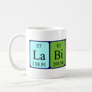 Labinot periodic table name mug