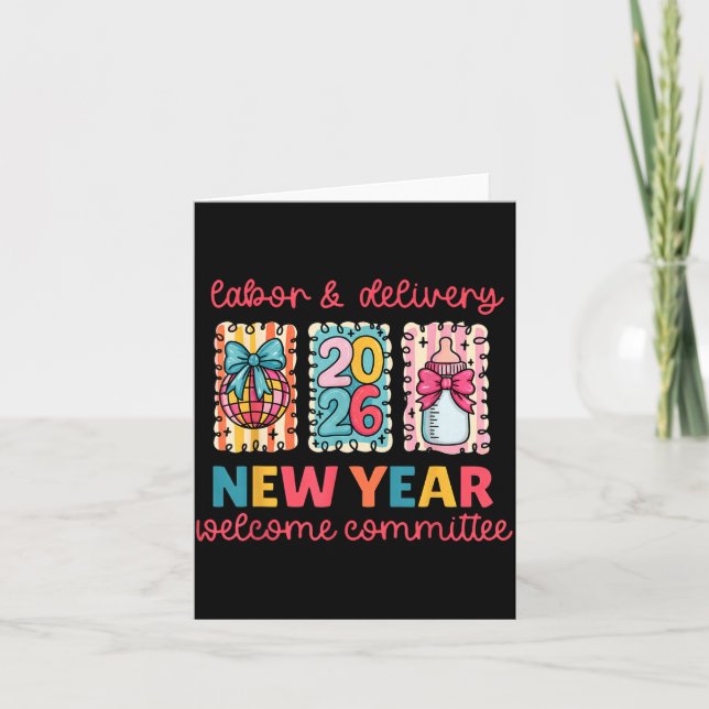 Labor &amp; Delivery 2026 New Year Welcome Committ Card (Front)