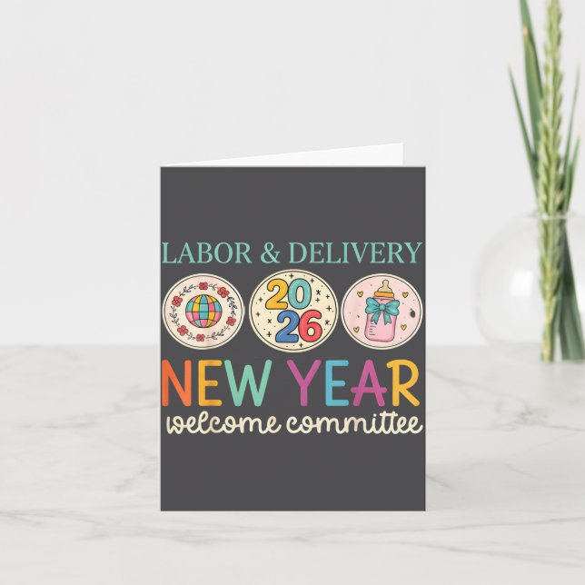 Labor &amp; Delivery 2026 New Year Welcome Committ Card (Front)
