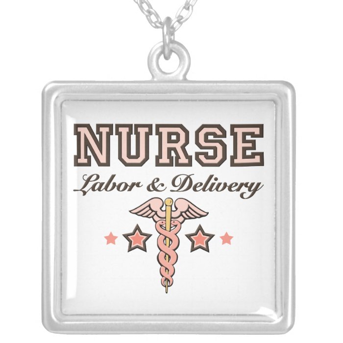 Labor and Delivery Nurse Caduceus Necklace