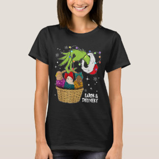 Labor And Delivery Nurse Christmas Lights Snowflak T-Shirt