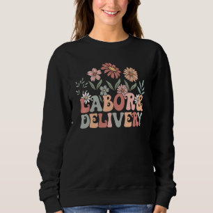 Labor And Delivery Nurse Christmas Mother Baby Nur Sweatshirt