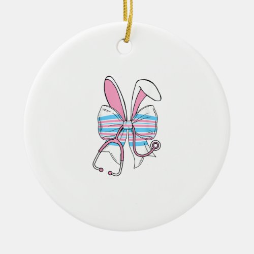 Labor And Delivery Nurse Easter Bunny Ears Baby Bl Ceramic Ornament