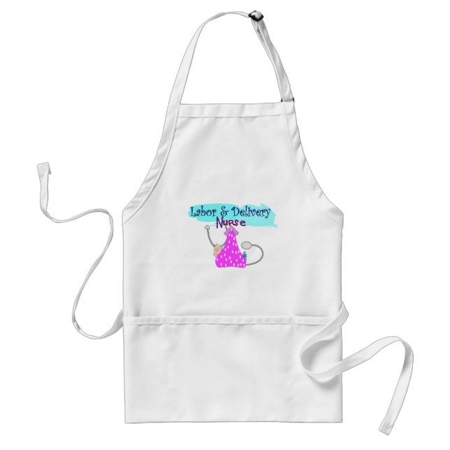 Labor and Delivery Nurse Gifts Adult Apron (Front)