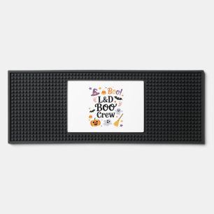 Labor and Delivery Nurse Halloween Pumpkin Ghost A Bar Mat