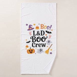 Labor and Delivery Nurse Halloween Pumpkin Ghost A Bath Towel