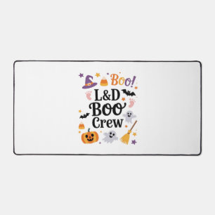 Labor and Delivery Nurse Halloween Pumpkin Ghost A Desk Mat