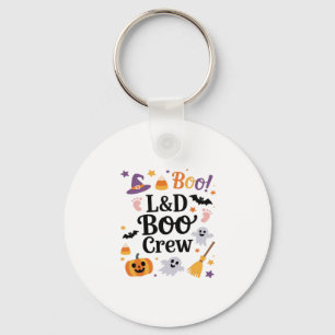 Labor and Delivery Nurse Halloween Pumpkin Ghost A Keychain