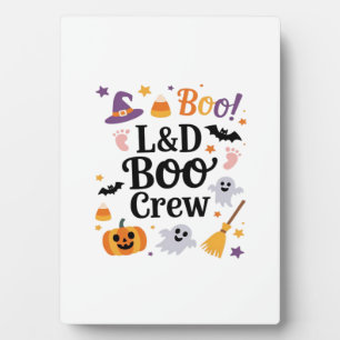 Labor and Delivery Nurse Halloween Pumpkin Ghost A Plaque